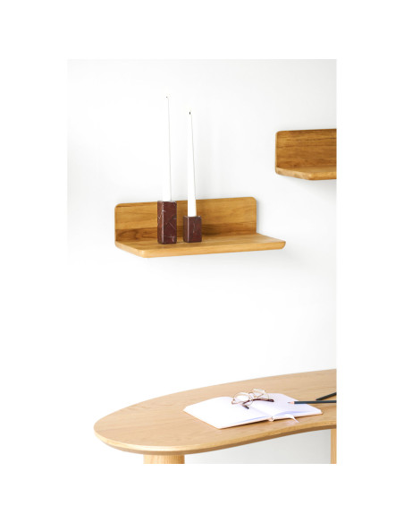 Étagère murale chêne naturel 40x22x12 cm Salina House Nordic - 2