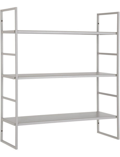 Étagère murale métal gris 3 niveaux 48x17x55 cm Beja House Nordic - 1