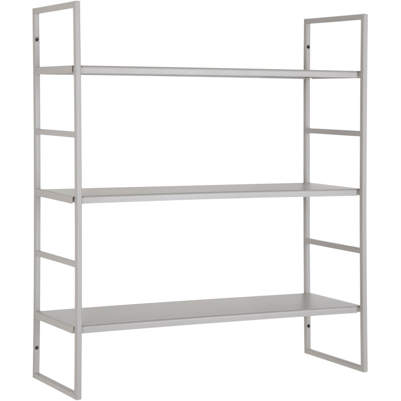 Étagère murale métal gris 3 niveaux 48x17x55 cm Beja House Nordic - 1