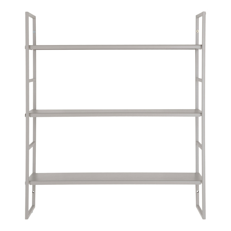 Étagère murale métal gris 3 niveaux 48x17x55 cm Beja House Nordic - 3