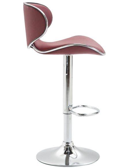 Tabouret de bar bordeaux polyuréthane 46x49x88-108 cm Fadus  - 3
