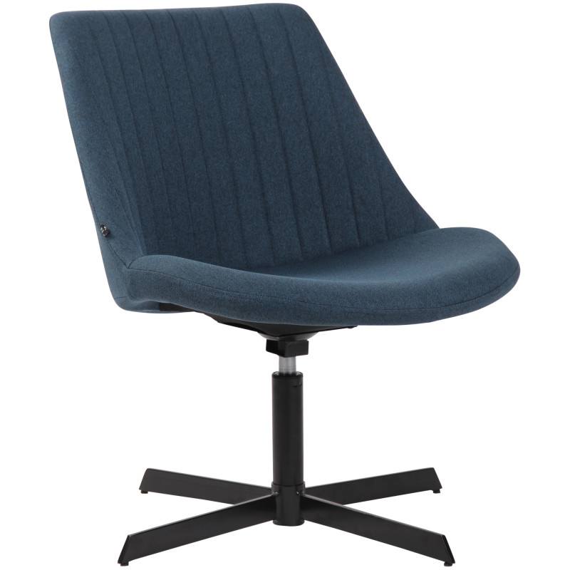 Fauteuil lounge bleu en tissu 63x71x79 cm Jider  - 1