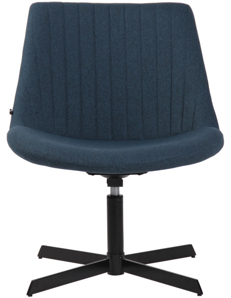 Fauteuil lounge bleu en tissu 63x71x79 cm Jider  - 2