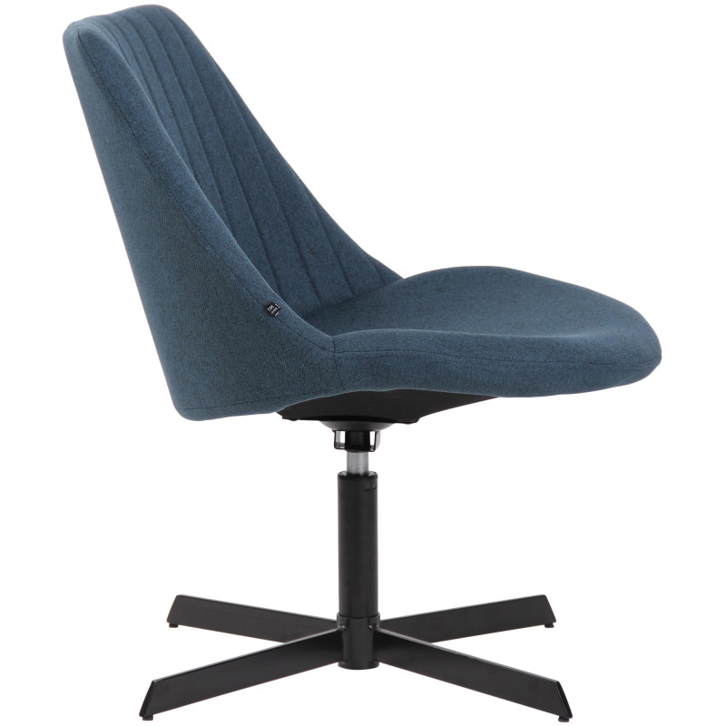 Fauteuil lounge bleu en tissu 63x71x79 cm Jider  - 3