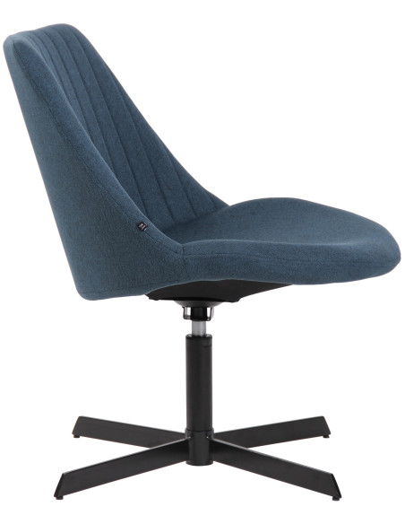 Fauteuil lounge bleu en tissu 63x71x79 cm Jider  - 3