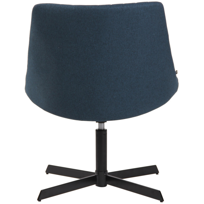Fauteuil lounge bleu en tissu 63x71x79 cm Jider  - 5