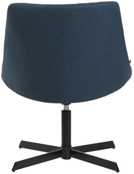 Fauteuil lounge bleu en tissu 63x71x79 cm Jider  - 5
