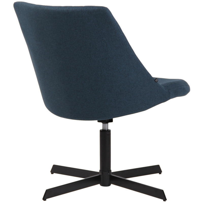Fauteuil lounge bleu en tissu 63x71x79 cm Jider  - 4