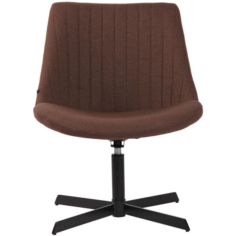 Fauteuil lounge marron chocolat en tissu 63x71x79 cm Jider  - 2