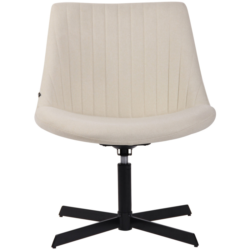 Fauteuil lounge crème en tissu 63x71x79 cm Jider  - 2