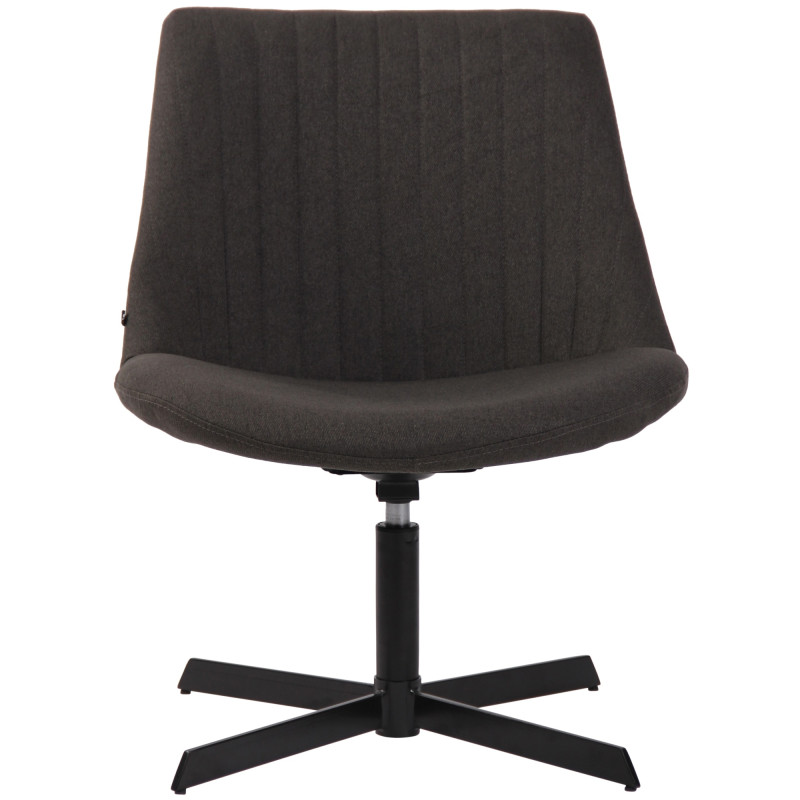Fauteuil lounge gris anthracite en tissu 63x71x79 cm Jider  - 2