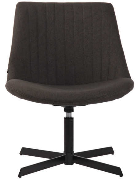 Fauteuil lounge gris anthracite en tissu 63x71x79 cm Jider  - 2
