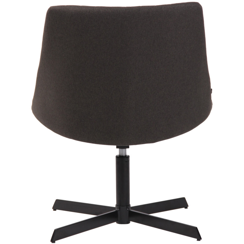 Fauteuil lounge gris anthracite en tissu 63x71x79 cm Jider  - 5