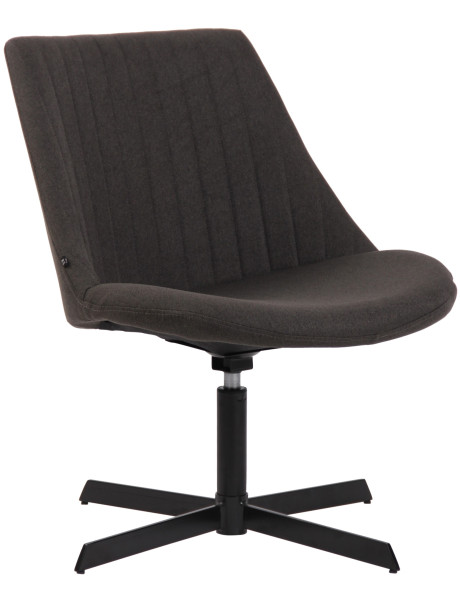 Fauteuil lounge gris anthracite en tissu 63x71x79 cm Jider  - 1