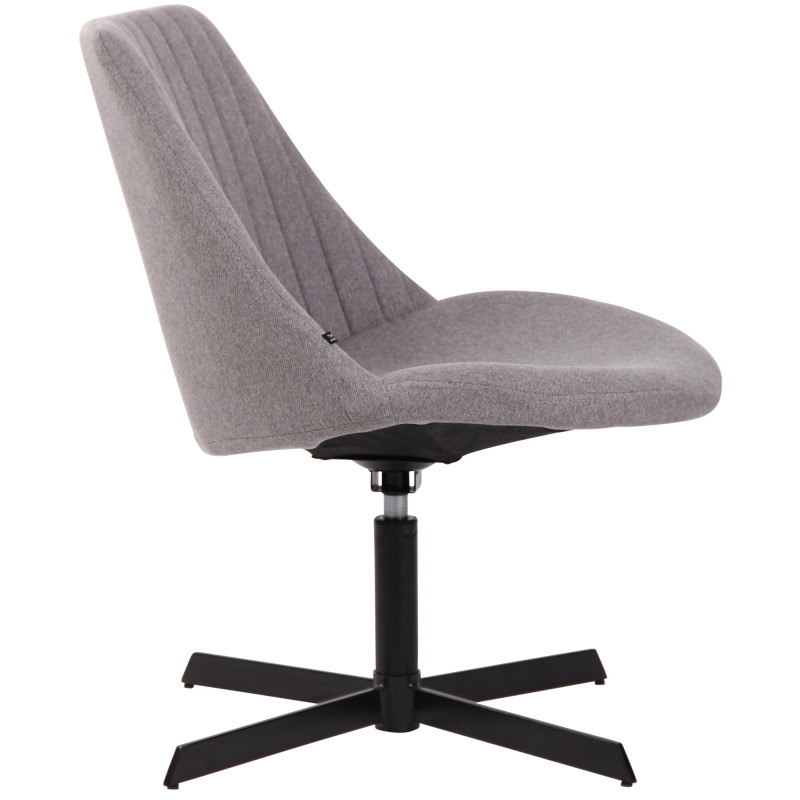 Fauteuil lounge gris en tissu 63x71x79 cm Jider  - 3