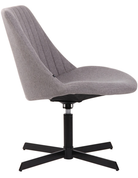 Fauteuil lounge gris en tissu 63x71x79 cm Jider  - 3