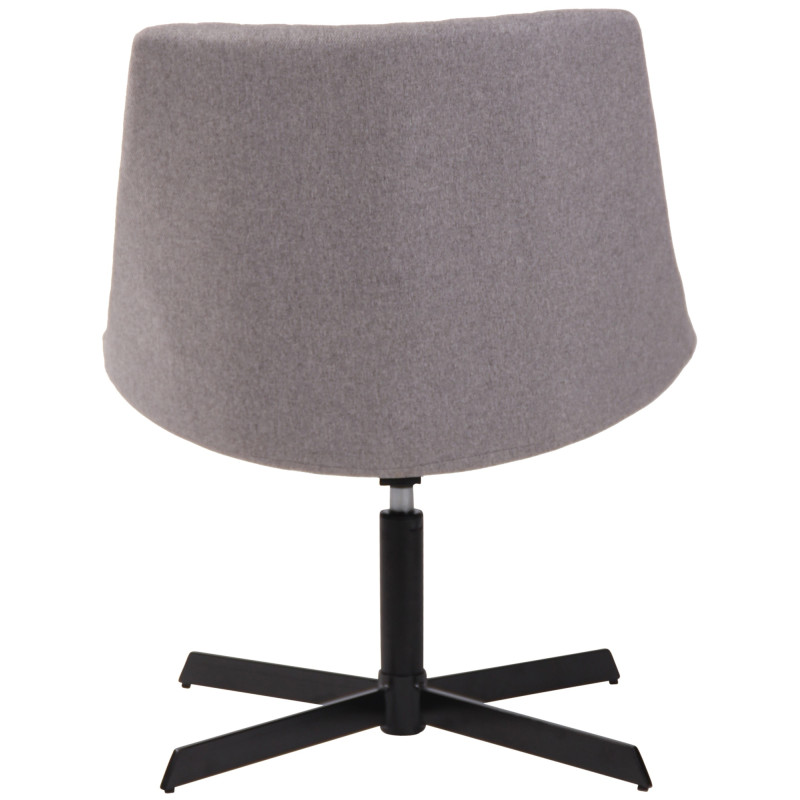 Fauteuil lounge gris en tissu 63x71x79 cm Jider  - 5