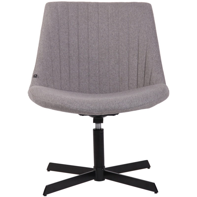 Fauteuil lounge gris en tissu 63x71x79 cm Jider  - 2