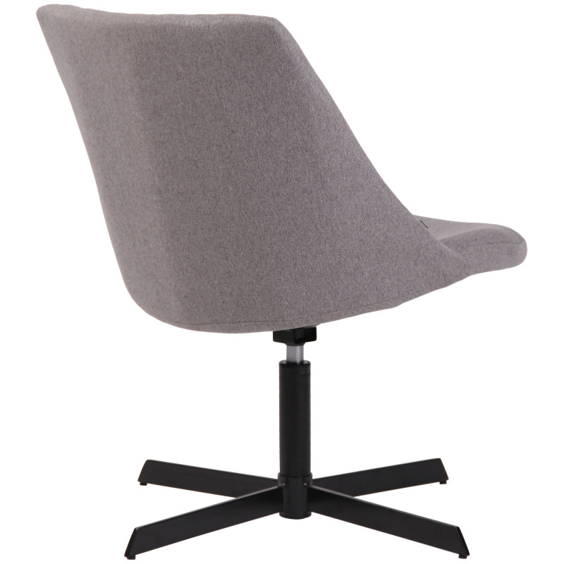 Fauteuil lounge gris en tissu 63x71x79 cm Jider  - 4