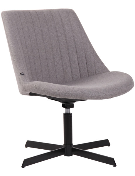 Fauteuil lounge gris en tissu 63x71x79 cm Jider  - 1