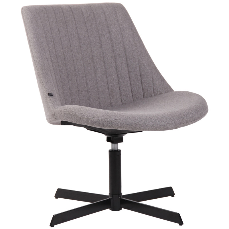 Fauteuil lounge gris en tissu 63x71x79 cm Jider  - 1