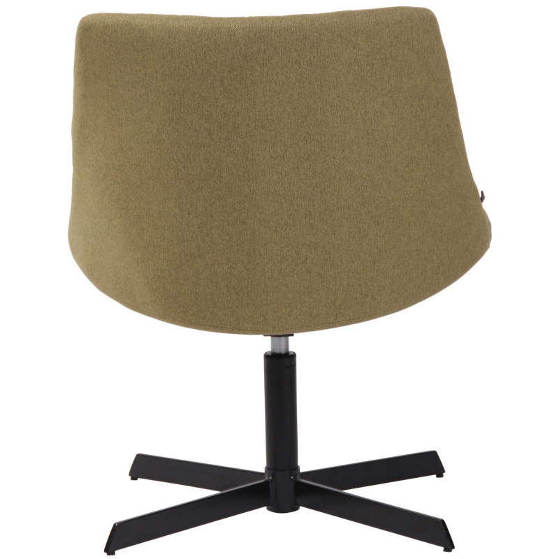 Fauteuil lounge vert olive en tissu 63x71x79 cm Jider  - 5