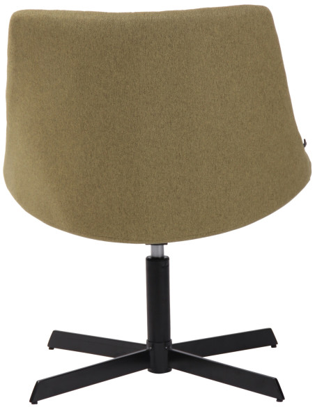 Fauteuil lounge vert olive en tissu 63x71x79 cm Jider  - 5