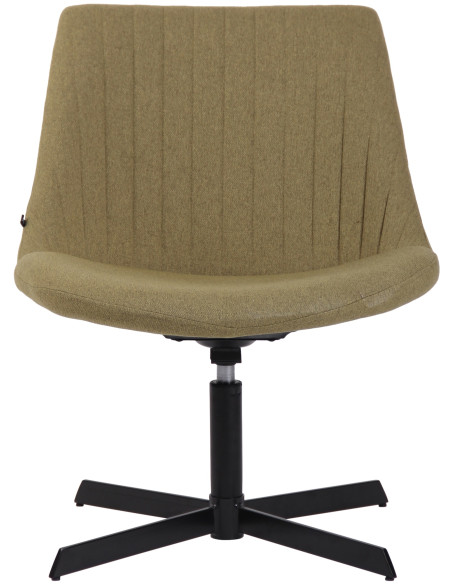 Fauteuil lounge vert olive en tissu 63x71x79 cm Jider  - 2