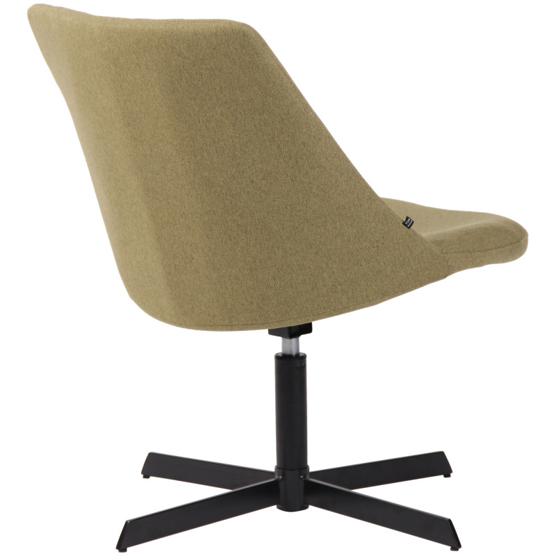 Fauteuil lounge vert olive en tissu 63x71x79 cm Jider  - 4