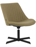 Fauteuil lounge vert olive en tissu 63x71x79 cm Jider