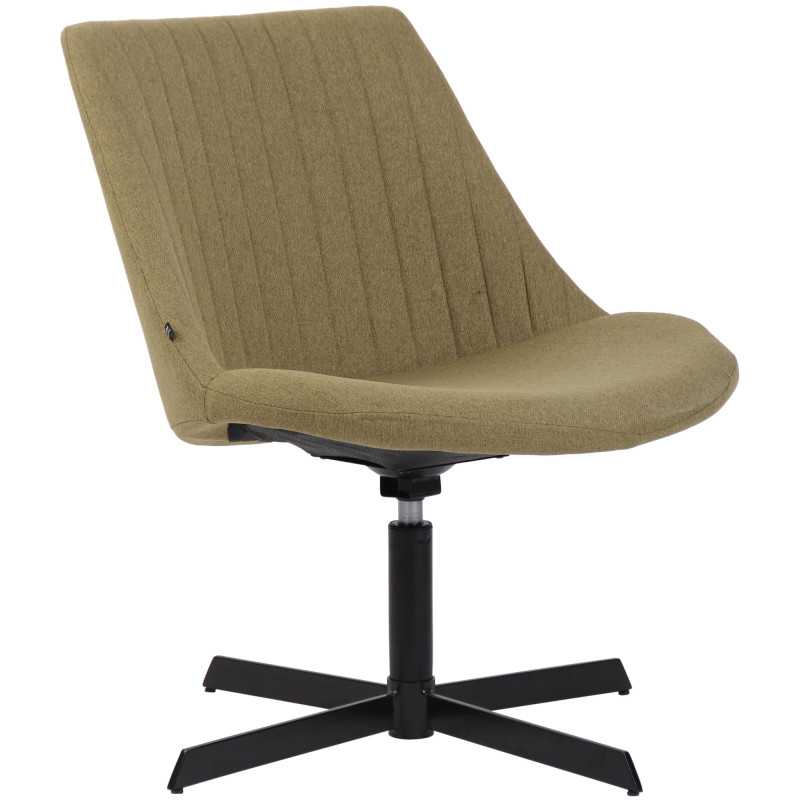 Fauteuil lounge vert olive en tissu 63x71x79 cm Jider  - 1