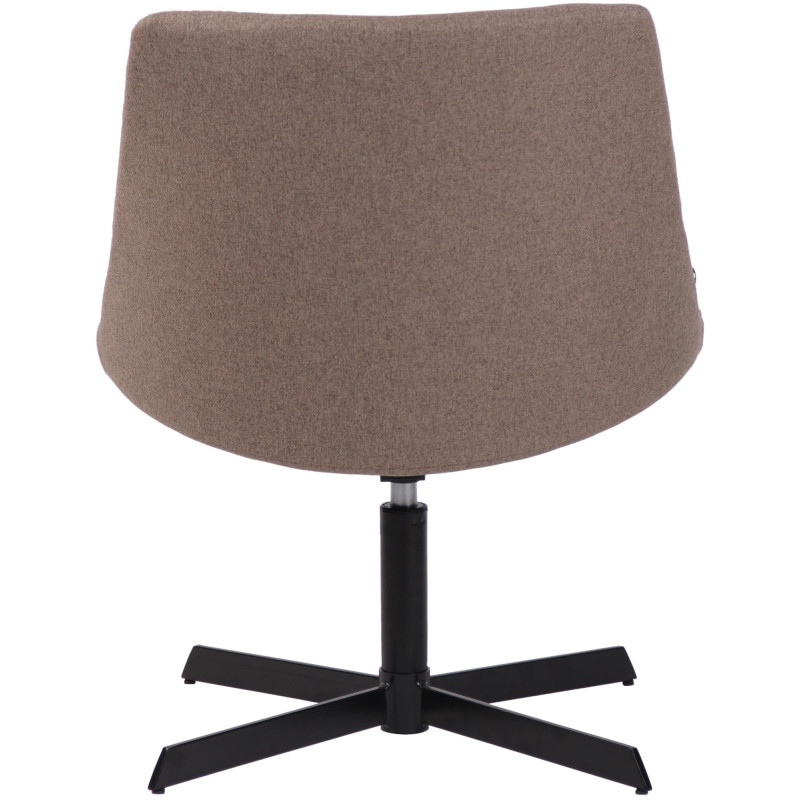 Fauteuil lounge taupe en tissu 63x71x79 cm Jider  - 5