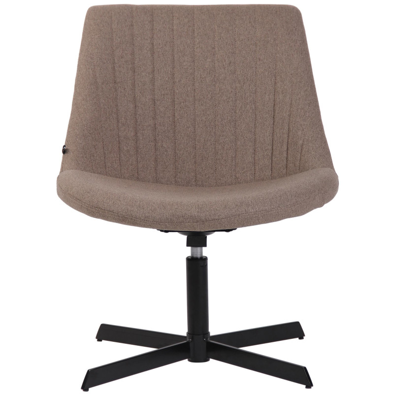 Fauteuil lounge taupe en tissu 63x71x79 cm Jider  - 2