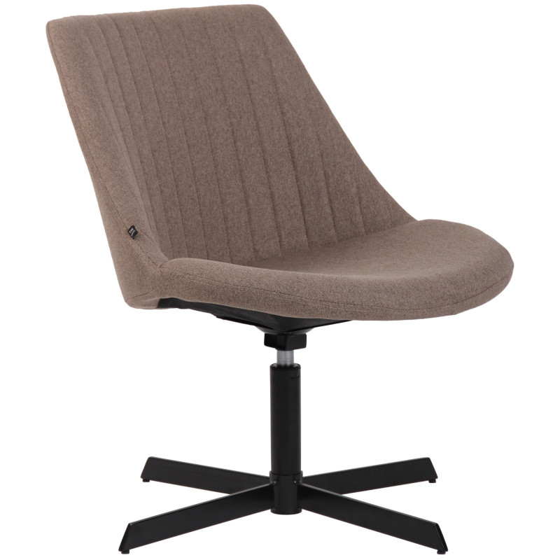 Fauteuil lounge taupe en tissu 63x71x79 cm Jider  - 1