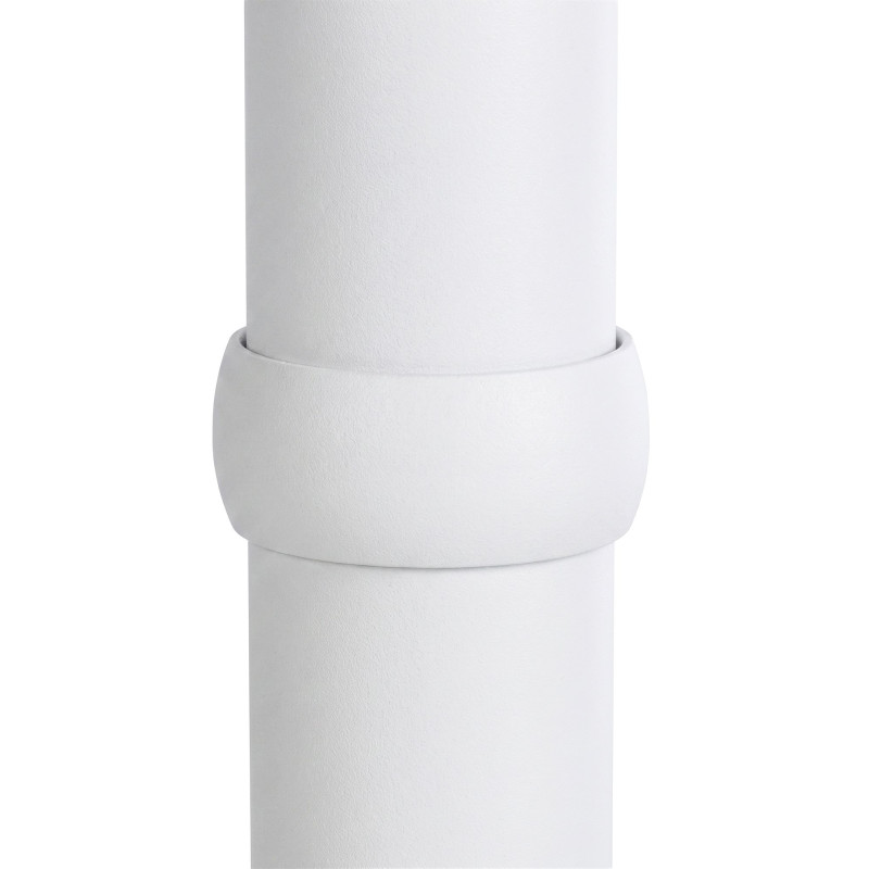 Mange-debout rond blanc en bois et métal 60x108 cm Madae  - 4