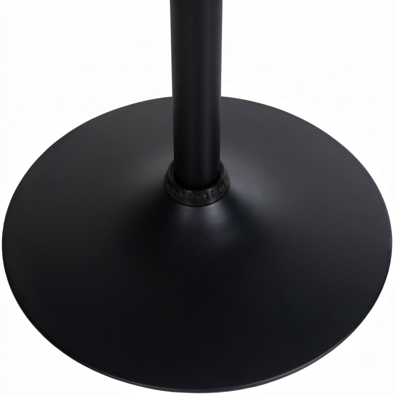 Table haute ronde noire en bois et métal Ø60x108 cm Madae  - 3