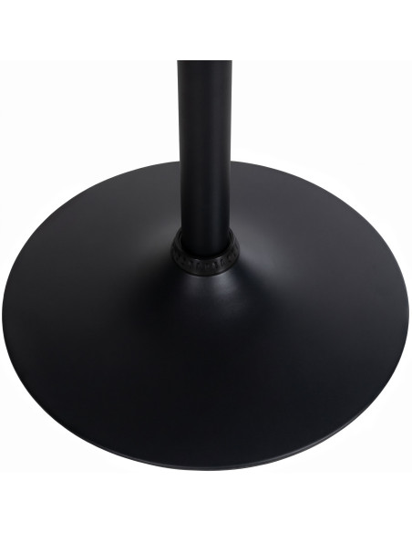 Table haute ronde noire en bois et métal Ø60x108 cm Madae  - 3