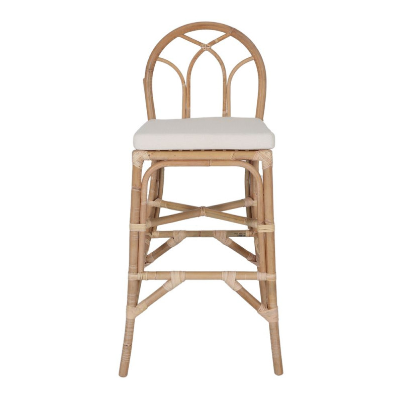 Tabouret de bar rotin naturel 50x58x110 cm Navul  - 3