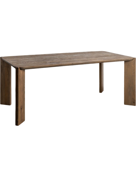 Table à manger rectangulaire chêne naturel 200x100x78 cm Jazea Ixia - 1