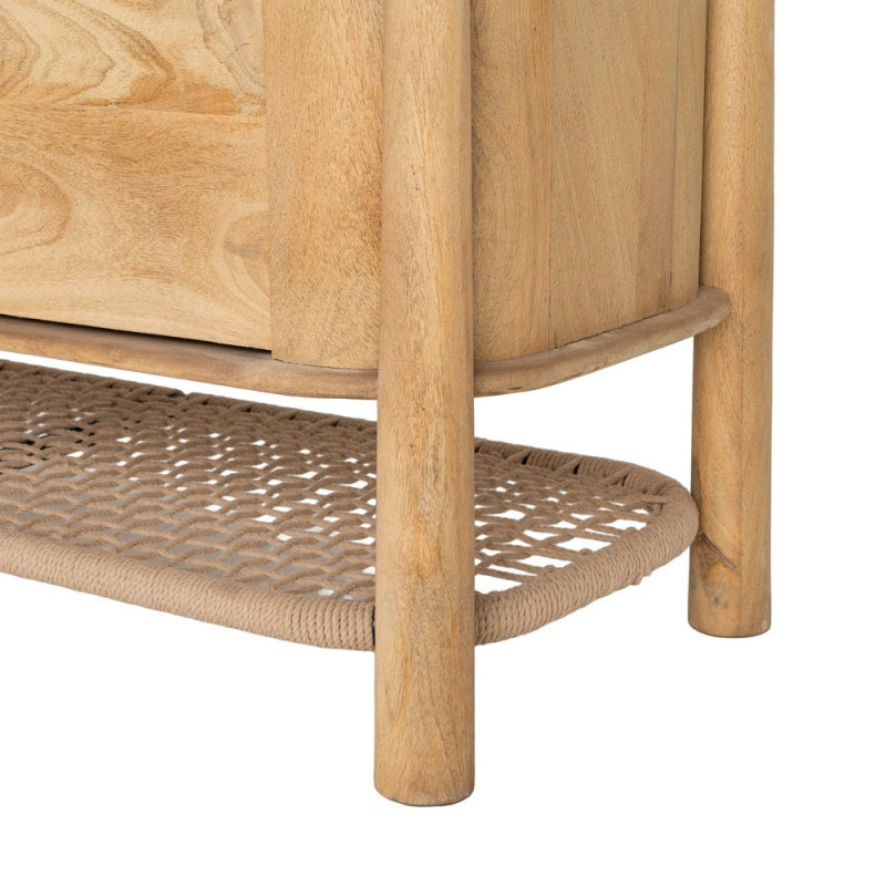 Buffet 4 portes manguier massif 170x40x80 cm Zodao Ixia - 8