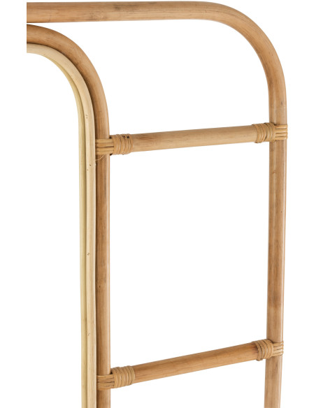 Miroir Mural Rectangulaire Ellen en Rotin Naturel - 3