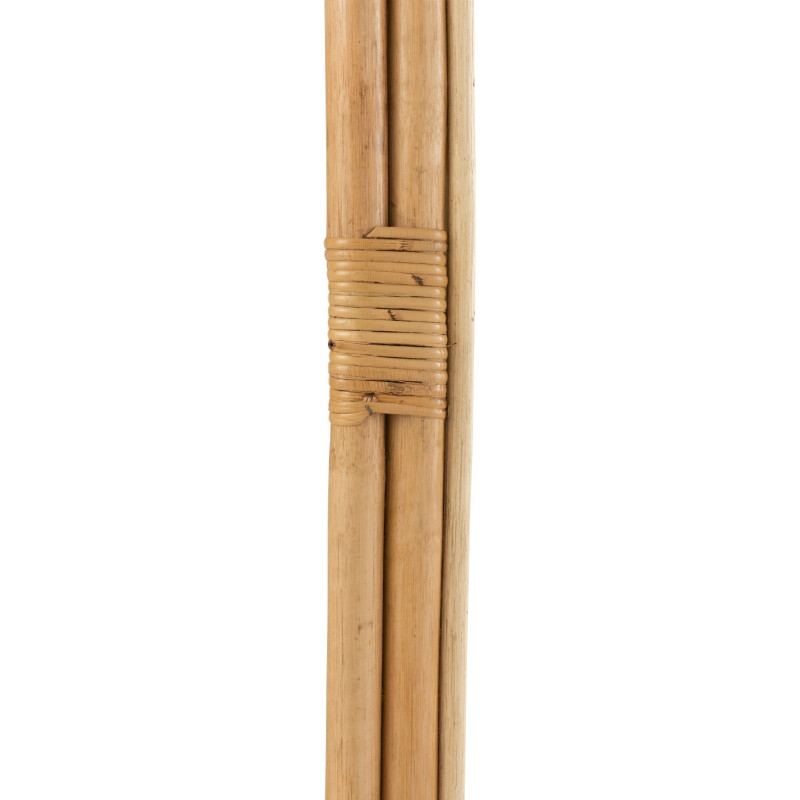 Miroir Mural Rectangulaire Ellen en Rotin Naturel - 4