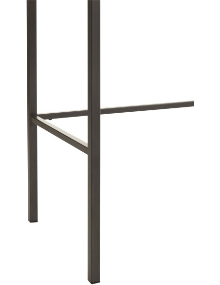 Console Rectangulaire 3 tiroirs Contempo en Bois de frêne Naturel Métal Noir - 6