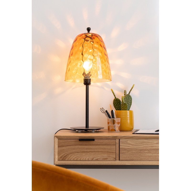 Console Rectangulaire 3 tiroirs Contempo en Bois de frêne Naturel Métal Noir - 12