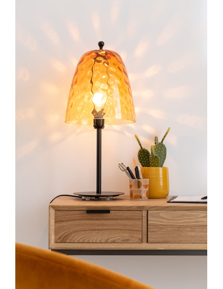 Console Rectangulaire 3 tiroirs Contempo en Bois de frêne Naturel Métal Noir - 12