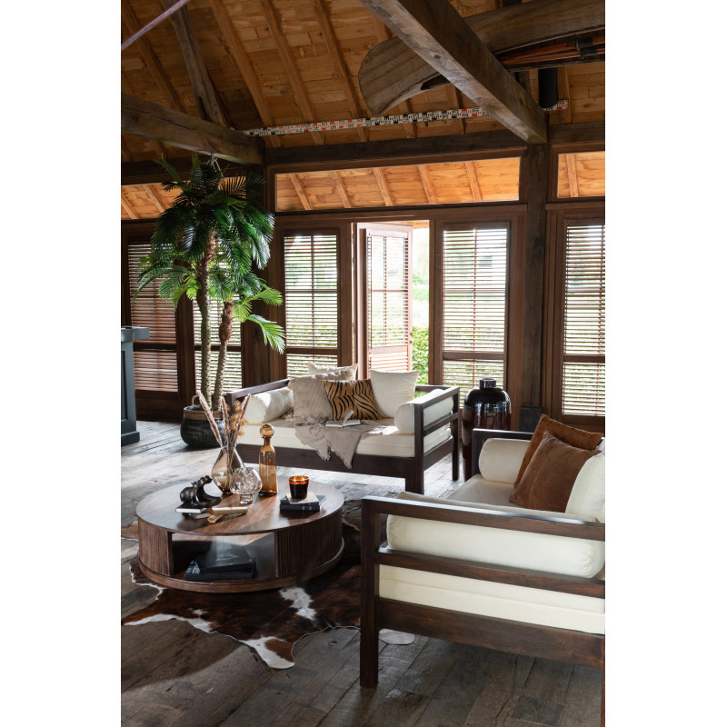 Canapé Daybed en bois de manguier marron 163 cm - 2