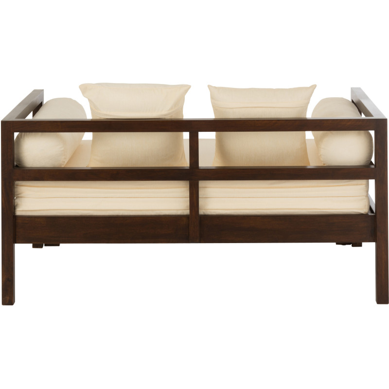 Canapé Daybed en bois de manguier marron 163 cm - 5