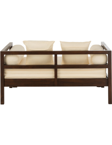 Canapé Daybed en bois de manguier marron 163 cm - 5