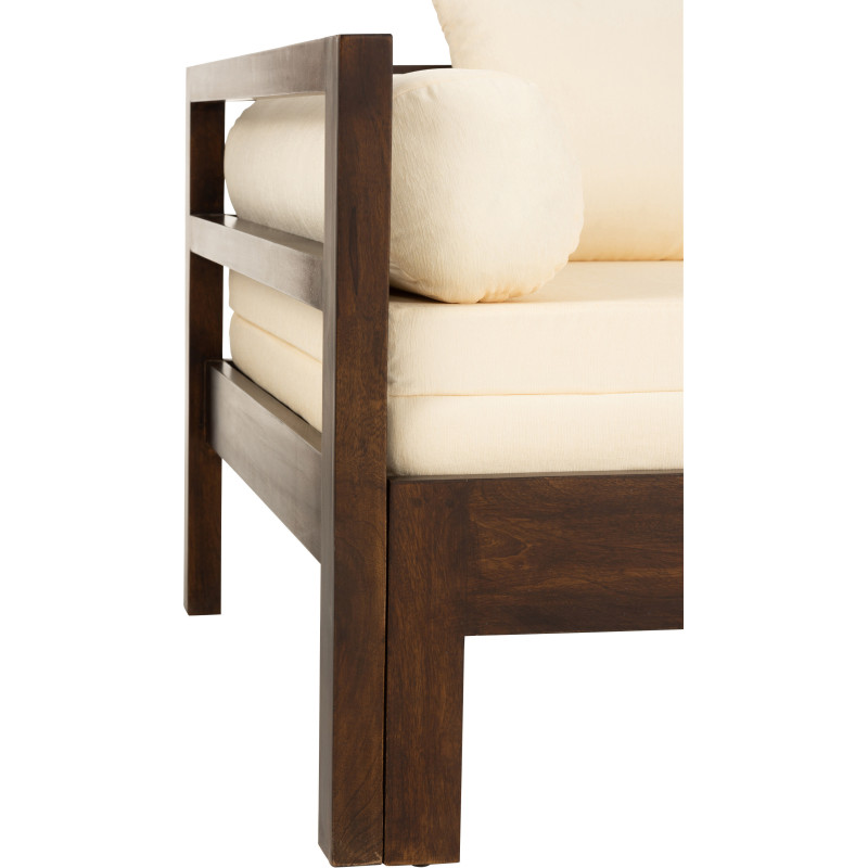 Canapé Daybed en bois de manguier marron 163 cm - 6