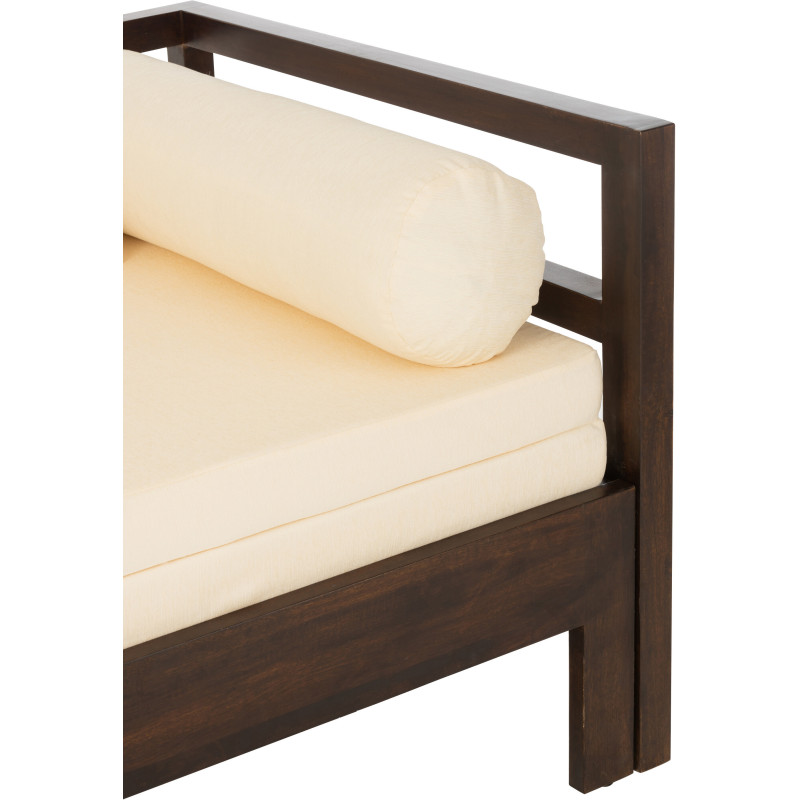 Canapé Daybed en bois de manguier marron 163 cm - 8